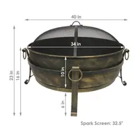 Sunnydaze Collection Weather Resistant Fire Pit