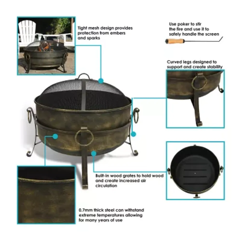 Sunnydaze Collection Weather Resistant Fire Pit