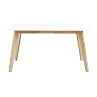 60" Retro Modern Wood Kitchen Dining Table