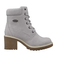 Lugz Womens Flat Heel Lace Up Boots