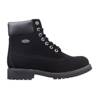 Lugz Mens Convoy Fleece Wide Block Heel Lace Up Boots