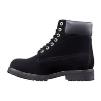 Lugz Mens Convoy Fleece Wide Block Heel Lace Up Boots