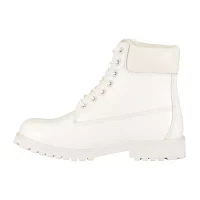 Lugz Mens Convoy Fleece Wide Block Heel Lace Up Boots