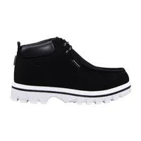 Lugz Mens Fringe Flat Heel Lace Up Boots