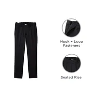 St. John's Bay Universal Wrinkle Free Easy Care Seated Mens Easy-on + Easy-off Wear Adaptive Classic Fit Flat Front Pant