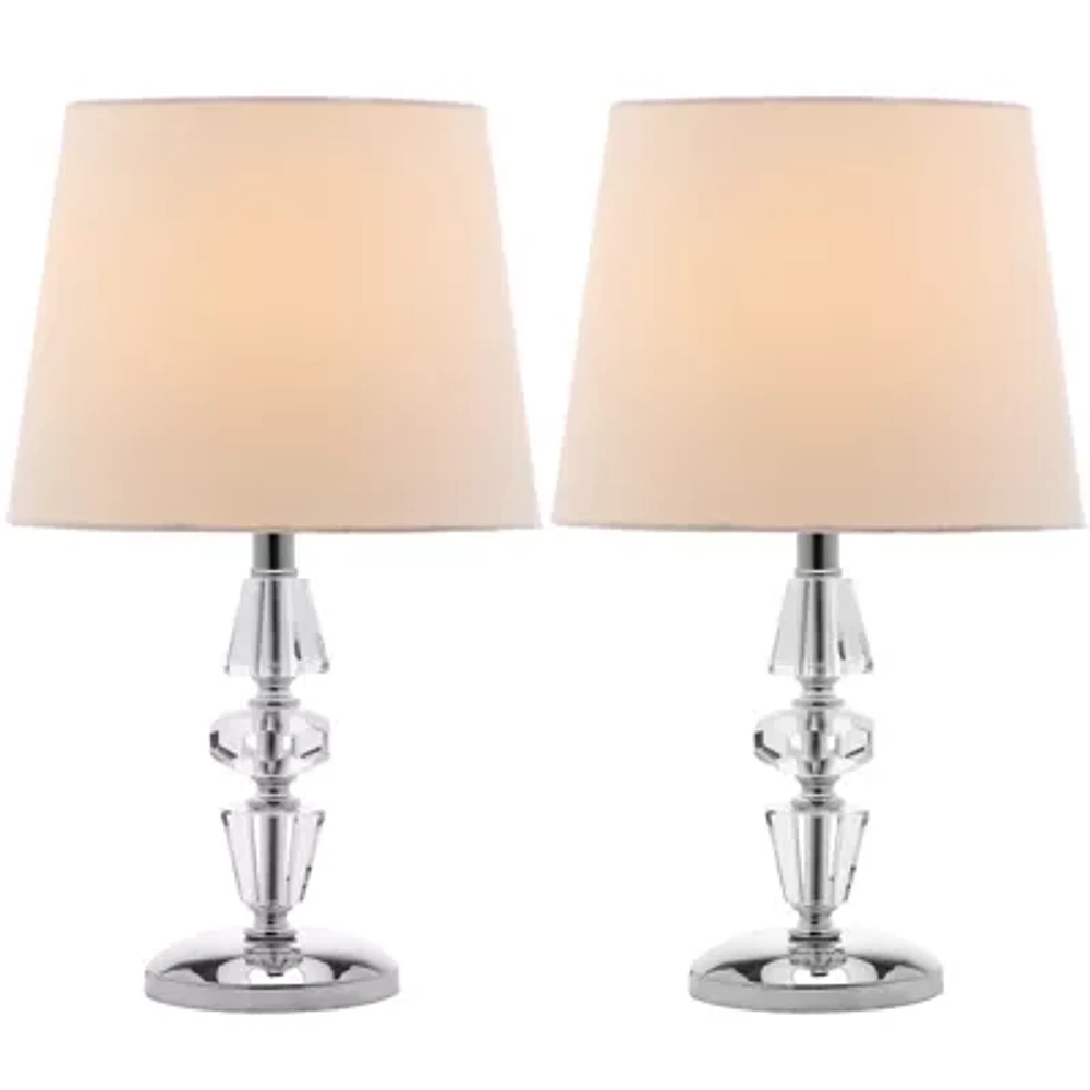 Gem Tiered Crystal Lamp- Set of 2