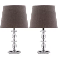 Celeb Stacked Crystal Orb Lamp- Set of 2