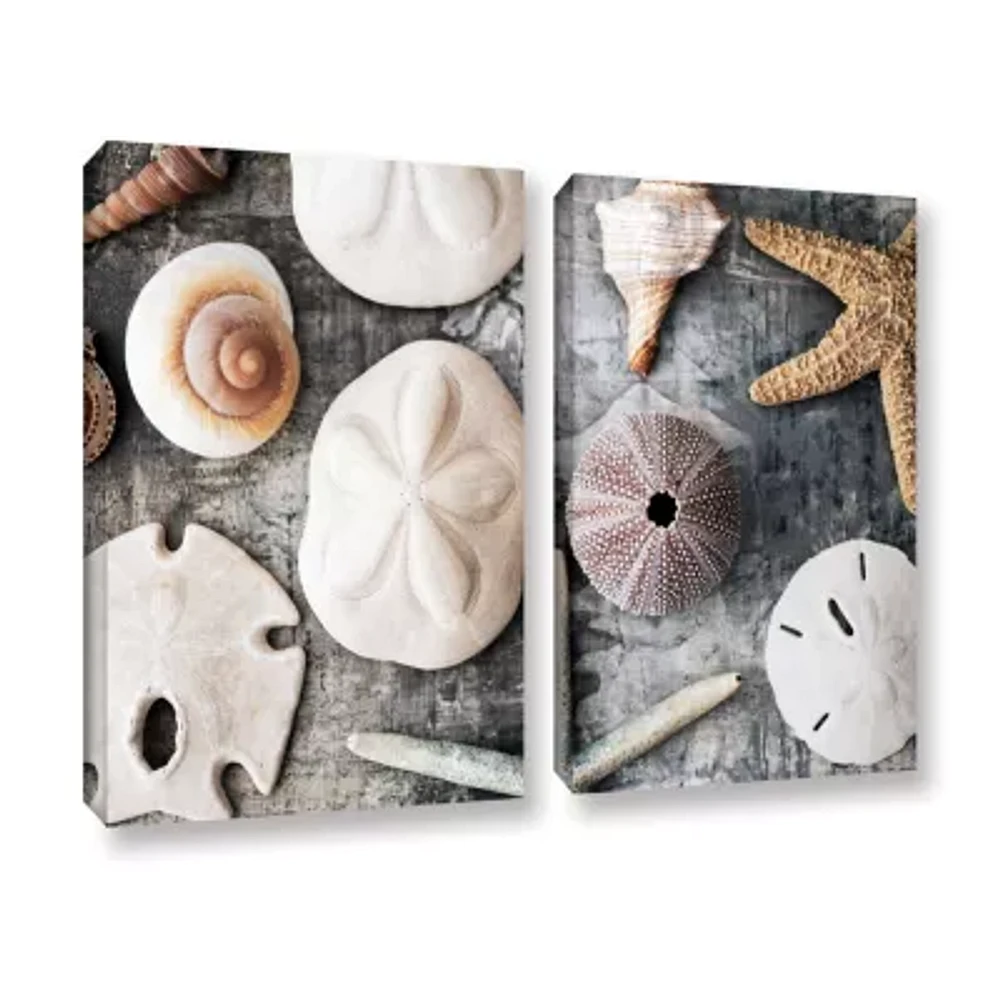 Brushstone Treasures From The Sea 2-pc. Gallery Wrapped Canvas Wall Art