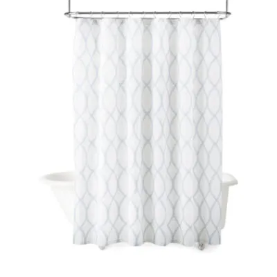 Liz Claiborne Leaf Ogee Shower Curtain