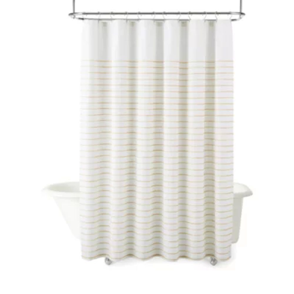 Liz Claiborne Painterly Stripe Shower Curtains