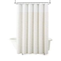 Liz Claiborne Painterly Stripe Shower Curtains