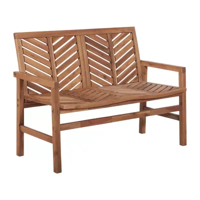 Vincent Patio Wood Loveseat Bench