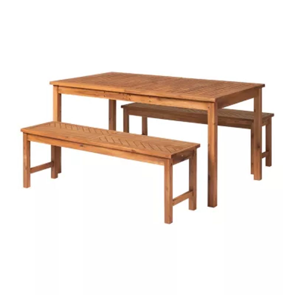 Vincent Collection 3-pc. Weather Resistant Rectangular Dining Set