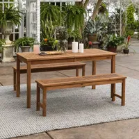 Vincent Collection 3-pc. Weather Resistant Rectangular Dining Set