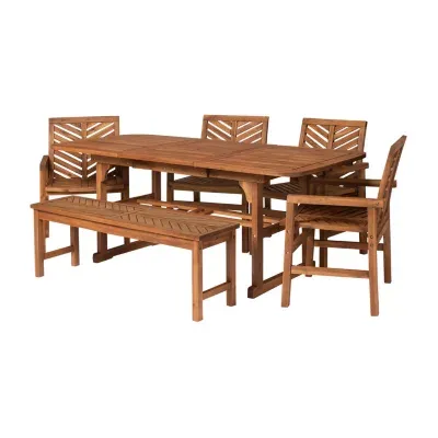 Vincent Collection 6-pc. Weather Resistant Rectangular Dining Set