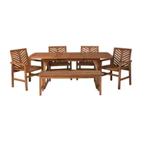 Vincent Collection 6-pc. Patio Dining Set Weather Resistant