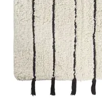 Ink+Ivy Arbor Stripe Tassel Cotton Tufted Rug