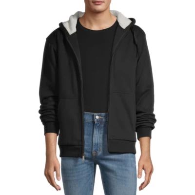 Sherpa-Lined Hoodie Jacket