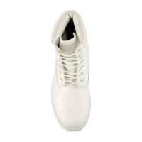 Lugz Mens Convoy Fleece Wide Block Heel Lace Up Boots