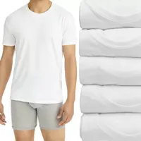 Hanes Ultimate Comfort Fit Cotton Stretch Bonus Pack Mens Crew Neck Short Sleeve T-Shirt