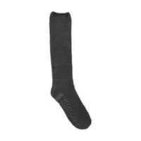 Chenille Slipper Socks - Black - 1 Pair