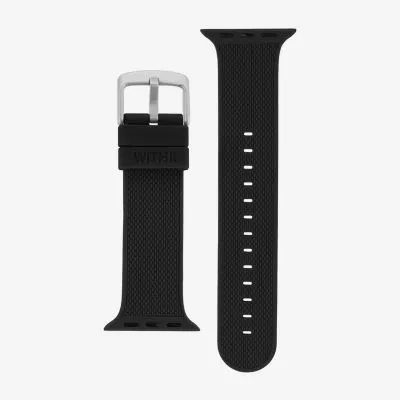 Withit Apple Compatible Unisex Adult Black Watch Band Wi/T-Aw3-001-98-Bx-01