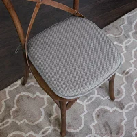 Sweet Home Collection Honeycomb With Ties Dining Cushions