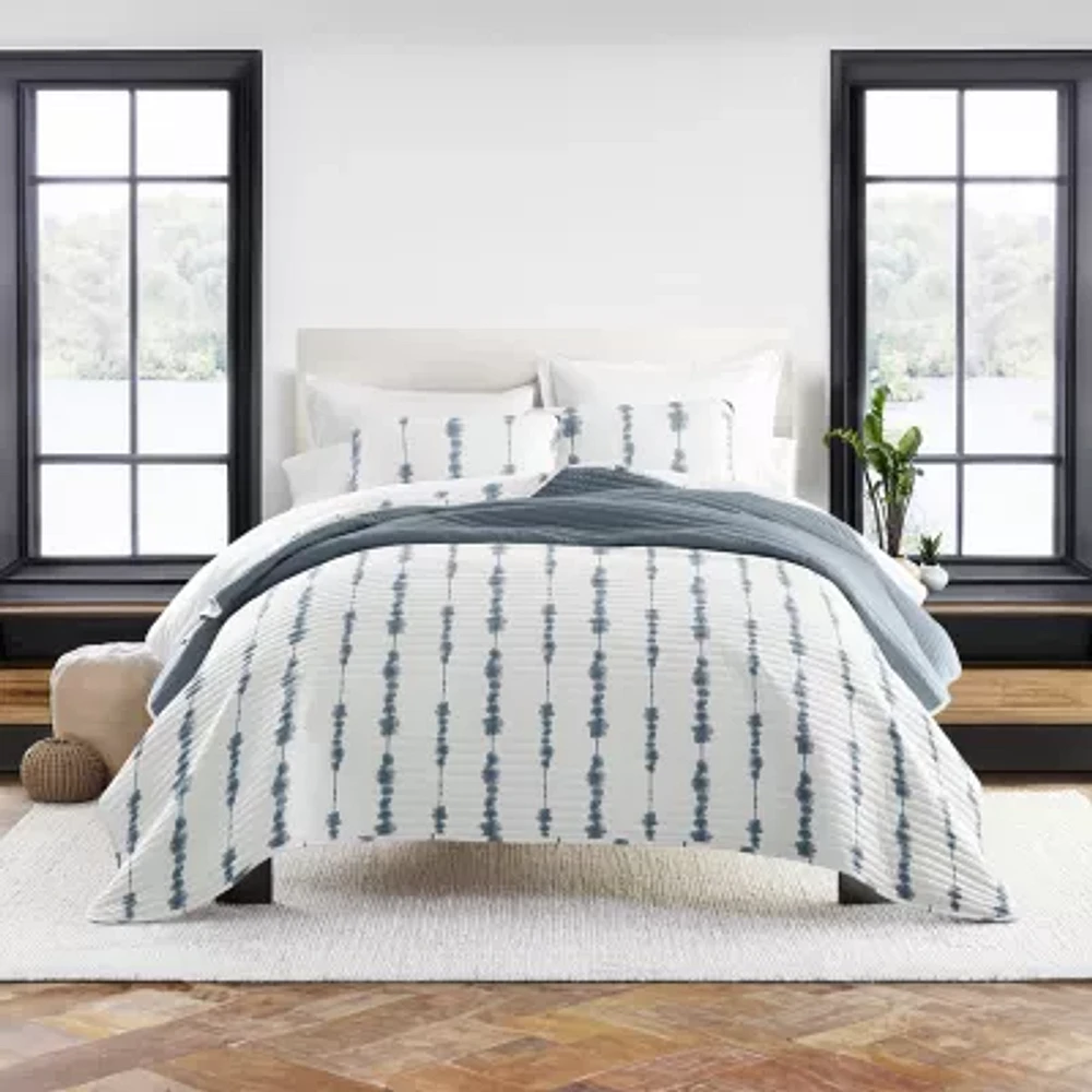 Casual Comfort Shibori Reversible Quilt Set