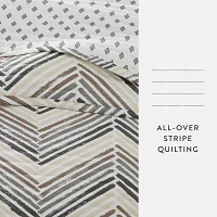 Casual Comfort Chevron Reversible Quilt Set