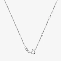 Womens Diamond Accent White Cultured Freshwater Pearl Sterling Silver Pendant Necklace