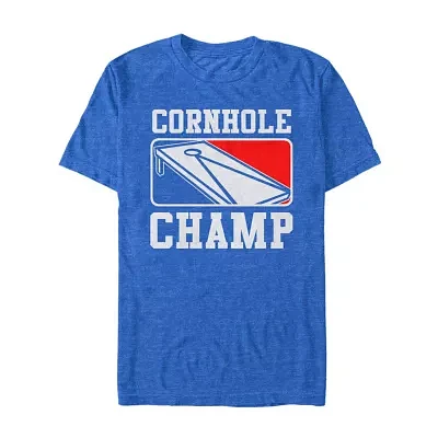 Mens Short Sleeve Cornhole Graphic T-Shirt