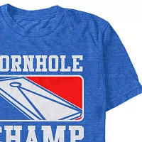 Mens Short Sleeve Cornhole Graphic T-Shirt