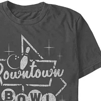 Mens Short Sleeve Bowling Graphic T-Shirt