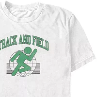 Mens Short Sleeve Track and Field Graphic T-Shirt