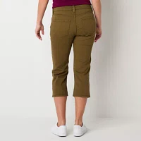 Liz Claiborne Sara Mid Rise Cropped Pants