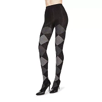MeMoi Textured Argyle Sweater 1 Pair Tights