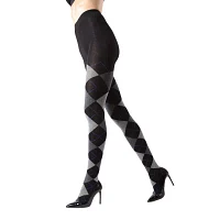 MeMoi Textured Argyle Sweater 1 Pair Tights