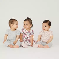 Huggies Baby Girls 3-pc. Short Sleeve Bodysuit