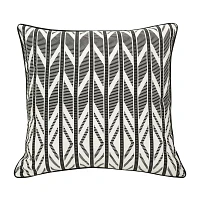 Outdoor Dècor 24 X 24 Ingeo Elegance Black Square Throw Pillows