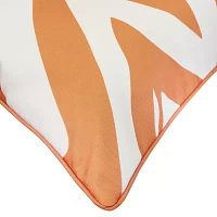 Outdoor Dècor 24 X 24 In Zig Zag Printed Large Mustard Square Throw Pillows