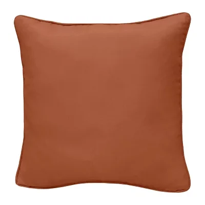 Outdoor Dècor 18 X 18 In Solid Terracotta Square Throw Pillows