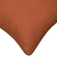 Outdoor Dècor 18 X 18 In Solid Terracotta Square Throw Pillows