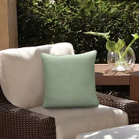 Outdoor Dècor 18 X 18 In Solid Sage Square Throw Pillows