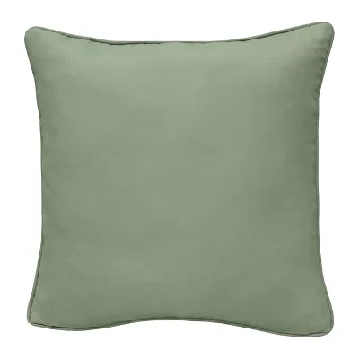Outdoor Dècor 18 X 18 In Solid Sage Square Throw Pillows