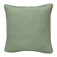 Outdoor Dècor 18 X 18 In Solid Sage Square Throw Pillows