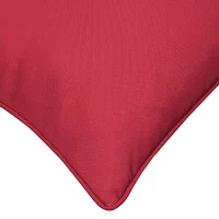Outdoor Dècor 18 X 18 In Solid Olefin Textured Square Throw Pillows