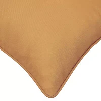 Outdoor Dècor 18 X 18 In Solid Olefin Textured Mustard Square Throw Pillows