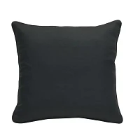 Outdoor Dècor 18 X 18 In Solid Olefin Textured Black Square Throw Pillows