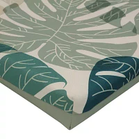 Outdoor Dècor 19 X 42 In Leaf Print High Back Sage Fade Resistant Patio Chair Cushions