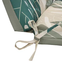 Outdoor Dècor 19 X 42 In Leaf Print High Back Sage Fade Resistant Patio Chair Cushions